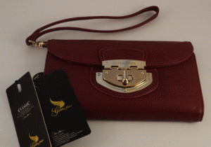 Carteira com alça média vermelha (ref. 1007)